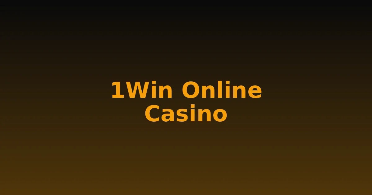 1Win Online Casino Malawi: Slots, Table Games and Live Dealers